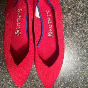 Rothy's Pointy Flats Chili Red